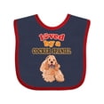 thumbnail image 1 of Inktastic Cocker Spaniel Dog Lover Boys or Girls Baby Bib, 1 of 4