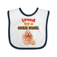 thumbnail image 1 of Inktastic Cocker Spaniel Dog Lover Boys or Girls Baby Bib, 1 of 4