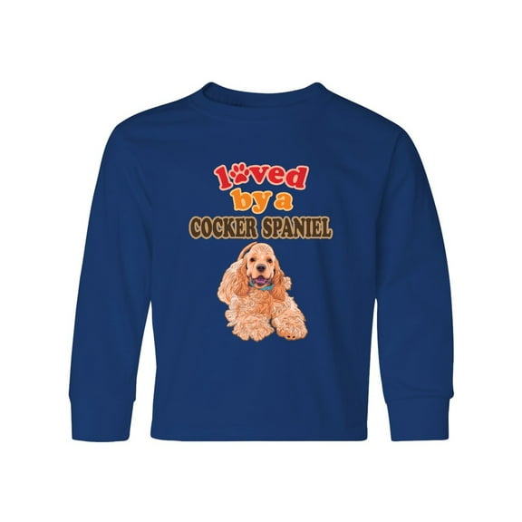 Inktastic Cocker Spaniel Dog Lover Gifts Long Sleeve Youth T-Shirt