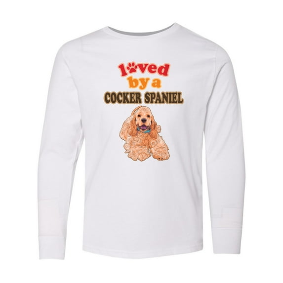 Inktastic Cocker Spaniel Dog Lover Gifts Long Sleeve Youth T-Shirt