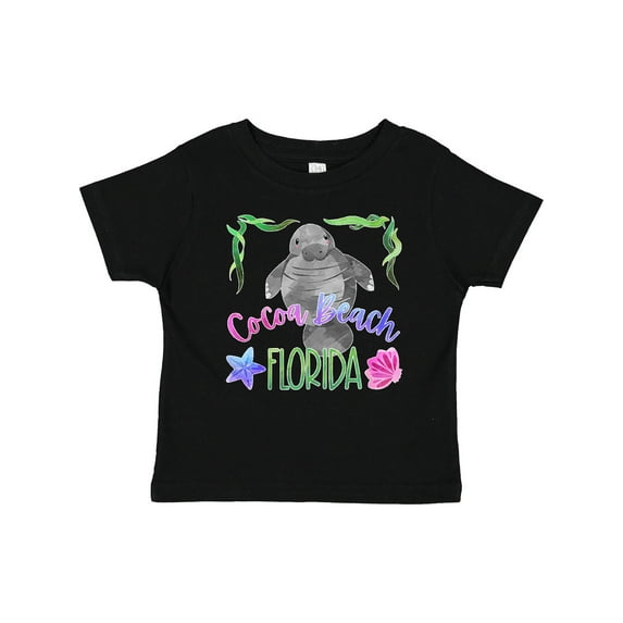 Inktastic Cocoa Beach Florida Cute Swimming Manatee Boys or Girls Baby T-Shirt
