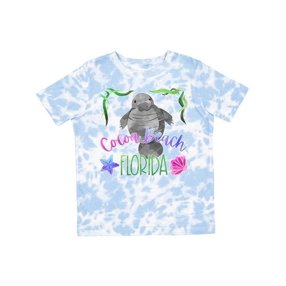 Inktastic Cocoa Beach Florida Cute Swimming Manatee Boys or Girls Toddler T-Shirt