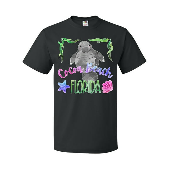 Inktastic Cocoa Beach Florida Cute Swimming Manatee T-Shirt