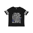 thumbnail image 1 of Inktastic Colon Cancer Awareness Ribbon Boys or Girls Toddler T-Shirt, 1 of 5