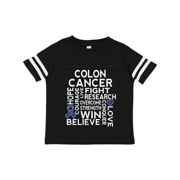 Inktastic Colon Cancer Awareness Ribbon Boys or Girls Toddler T-Shirt