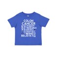 thumbnail image 1 of Inktastic Colon Cancer Awareness Ribbon Boys or Girls Toddler T-Shirt, 1 of 5