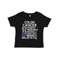 thumbnail image 1 of Inktastic Colon Cancer Awareness Ribbon Boys or Girls Toddler T-Shirt, 1 of 5