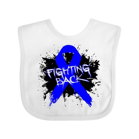 Inktastic Colon Cancer Fighting Back Boys or Girls Baby Bib
