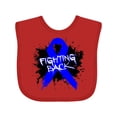 thumbnail image 1 of Inktastic Colon Cancer Fighting Back Boys or Girls Baby Bib, 1 of 4