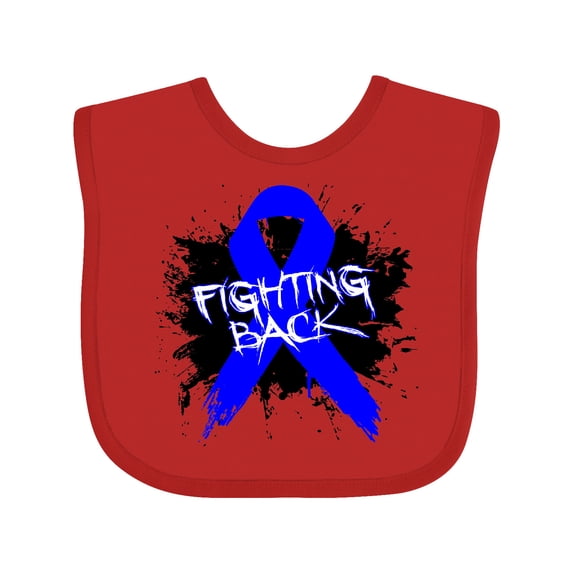 Inktastic Colon Cancer Fighting Back Boys or Girls Baby Bib