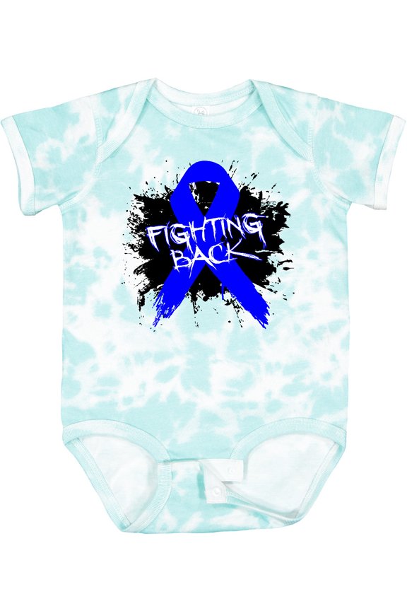 Colon Cancer Fighting Back Boys or Girls Baby Bodysuit