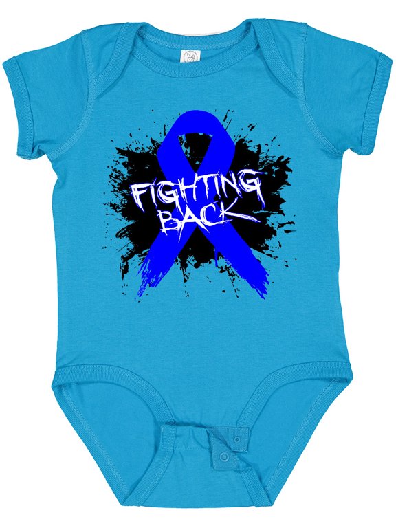 Colon Cancer Fighting Back Boys or Girls Baby Bodysuit