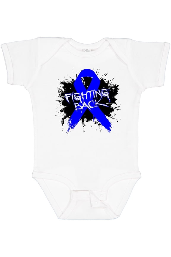 Colon Cancer Fighting Back Boys or Girls Baby Bodysuit