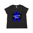 thumbnail image 1 of Inktastic Colon Cancer Fighting Back Women's Plus Size T-Shirt, 1 of 5