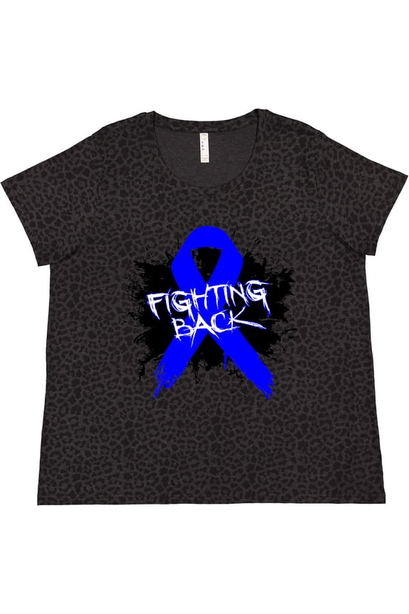 Colon Cancer Fighting Back Women's Plus Size T-Shirt