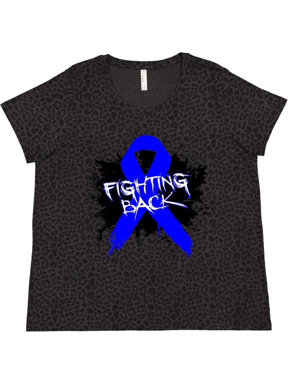 Colon Cancer Fighting Back Women's Plus Size T-Shirt