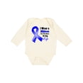 thumbnail image 1 of Inktastic Colon Cancer Ribbon Hero in My Life Boys or Girls Long Sleeve Baby Bodysuit, 1 of 5