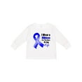 thumbnail image 1 of Inktastic Colon Cancer Ribbon Hero in My Life Boys or Girls Long Sleeve Toddler T-Shirt, 1 of 5