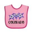 thumbnail image 1 of Inktastic Colorado Columbine Flowers Boys or Girls Baby Bib, 1 of 4