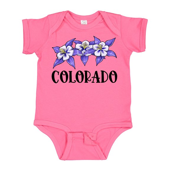 Inktastic Colorado Columbine Flowers Boys or Girls Baby Bodysuit