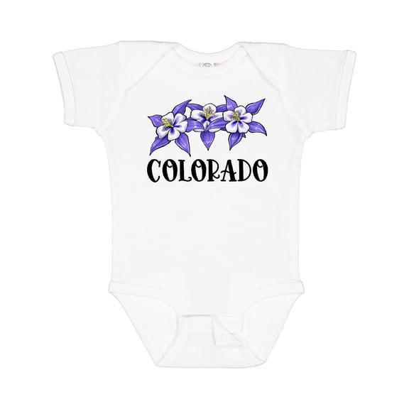 Inktastic Colorado Columbine Flowers Boys or Girls Baby Bodysuit