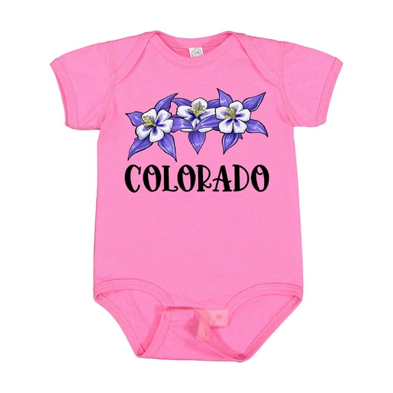 Inktastic Colorado Columbine Flowers Boys or Girls Baby Bodysuit