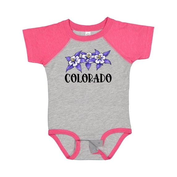 Inktastic Colorado Columbine Flowers Boys or Girls Baby Bodysuit