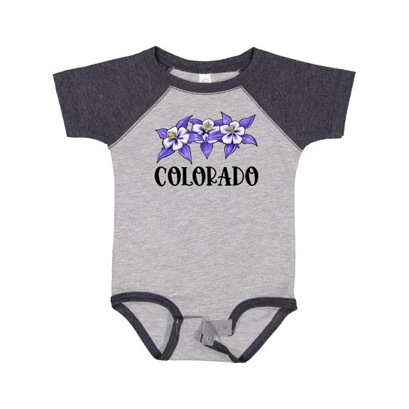 Inktastic Colorado Columbine Flowers Boys or Girls Baby Bodysuit