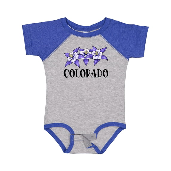 Inktastic Colorado Columbine Flowers Boys or Girls Baby Bodysuit
