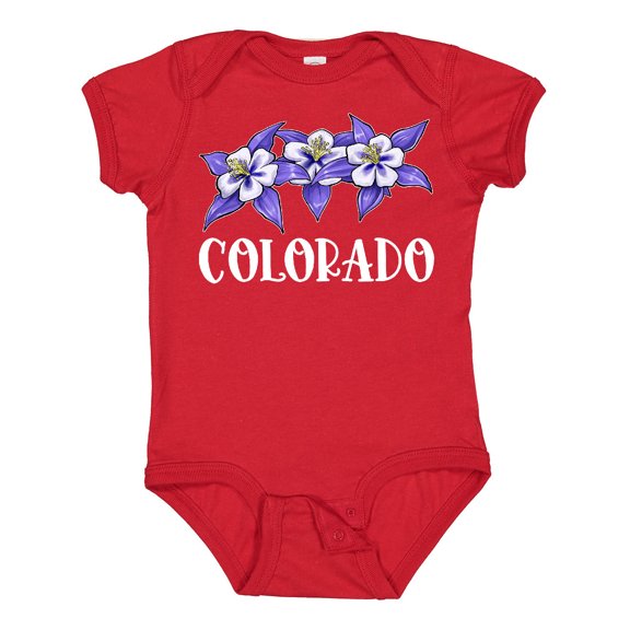 Inktastic Colorado Columbine Flowers Boys or Girls Baby Bodysuit