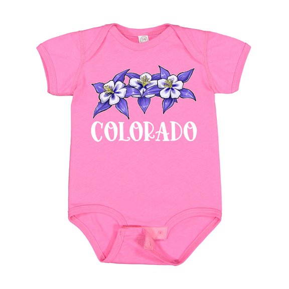 Inktastic Colorado Columbine Flowers Boys or Girls Baby Bodysuit