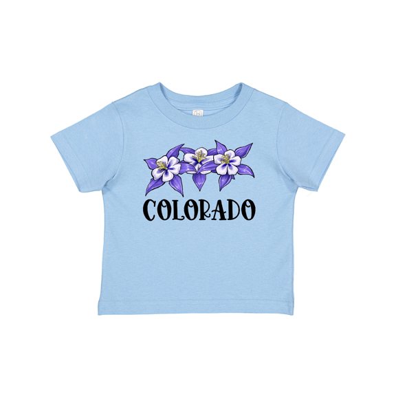 Inktastic Colorado Columbine Flowers Boys or Girls Baby T-Shirt