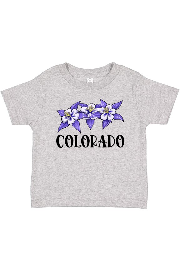 Colorado Columbine Flowers Boys or Girls Baby T-Shirt
