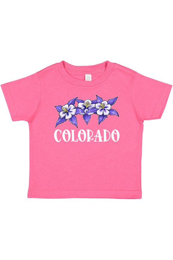 Colorado Columbine Flowers Boys or Girls Baby T-Shirt