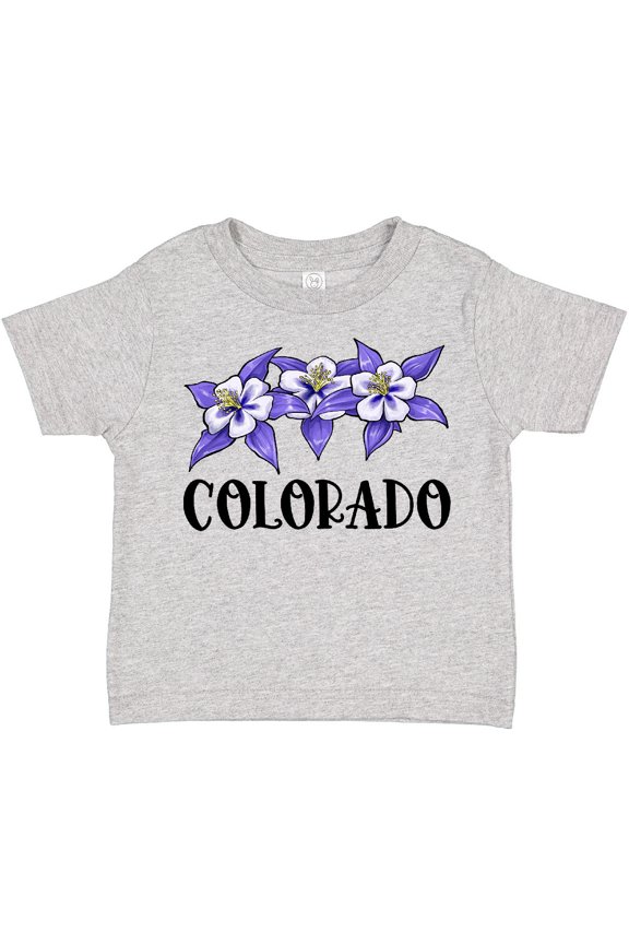 Colorado Columbine Flowers Boys or Girls Toddler T-Shirt