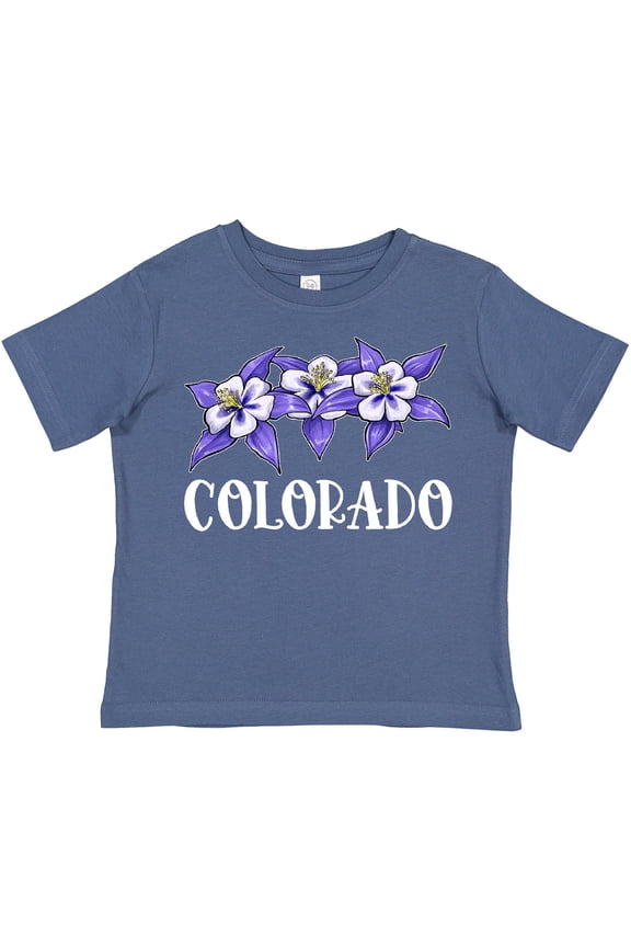 Colorado Columbine Flowers Boys or Girls Toddler T-Shirt