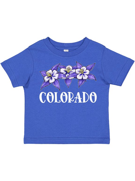 Colorado Columbine Flowers Boys or Girls Toddler T-Shirt