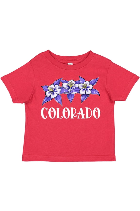 Colorado Columbine Flowers Boys or Girls Toddler T-Shirt