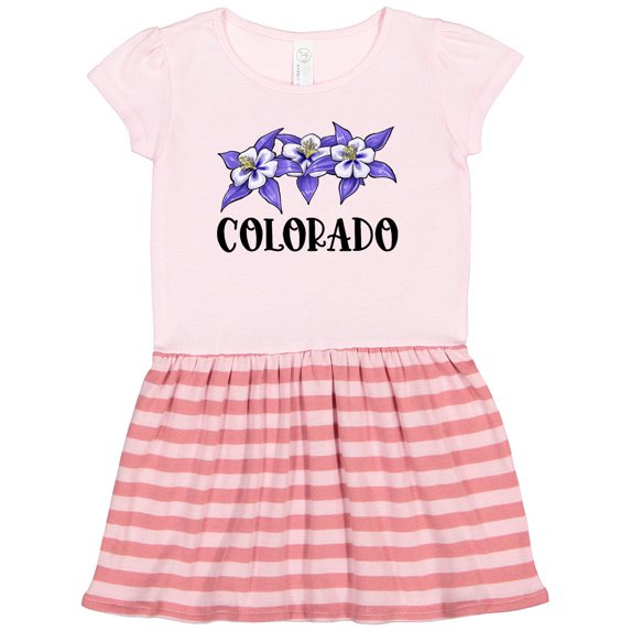 Inktastic Colorado Columbine Flowers Gift Toddler Girl Dress