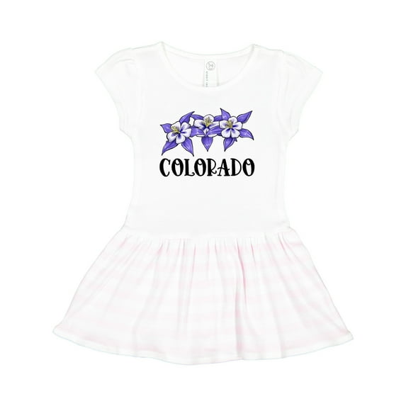 Inktastic Colorado Columbine Flowers Girls Toddler Dress