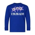 thumbnail image 1 of Inktastic Colorado Columbine Flowers Long Sleeve Youth T-Shirt, 1 of 5