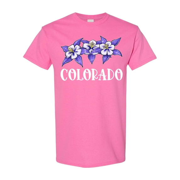 Inktastic Colorado Columbine Flowers T-Shirt