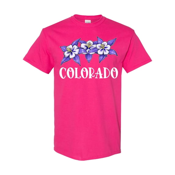 Inktastic Colorado Columbine Flowers T-Shirt