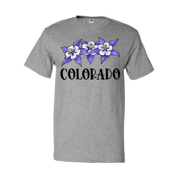 Inktastic Colorado Columbine Flowers T-Shirt