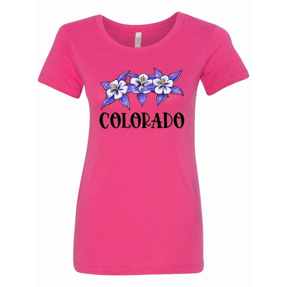 Inktastic Colorado Columbine Flowers Women's T-Shirt