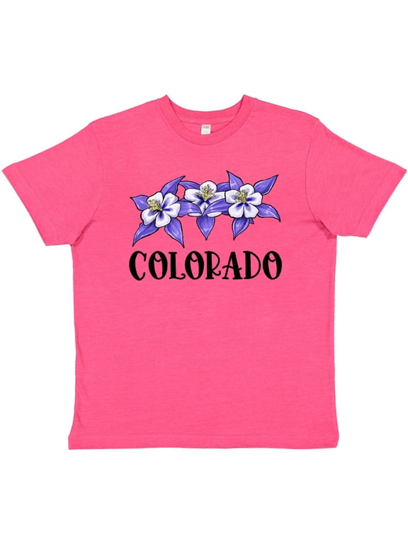 Colorado Columbine Flowers Youth T-Shirt