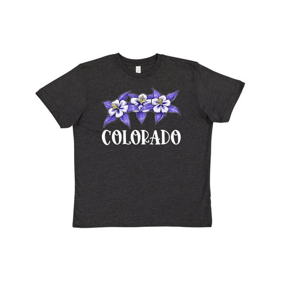 Inktastic Colorado Columbine Flowers Youth T-Shirt