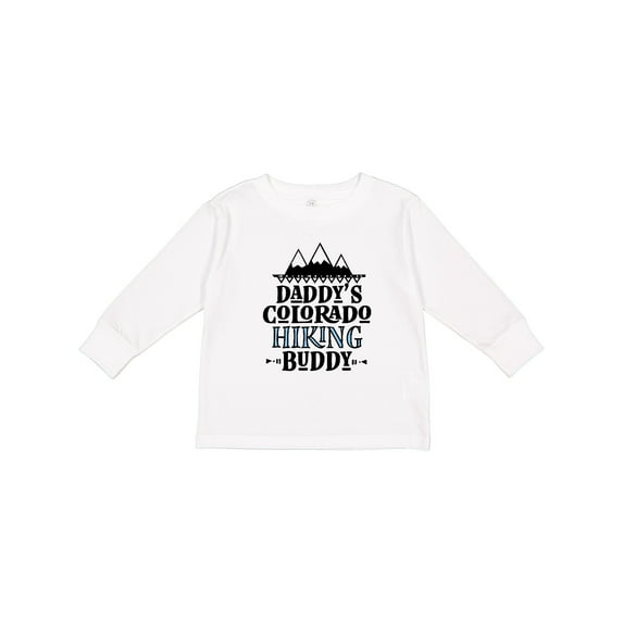 Inktastic Colorado Daddy Hiking Buddy Boys or Girls Long Sleeve Toddler T-Shirt