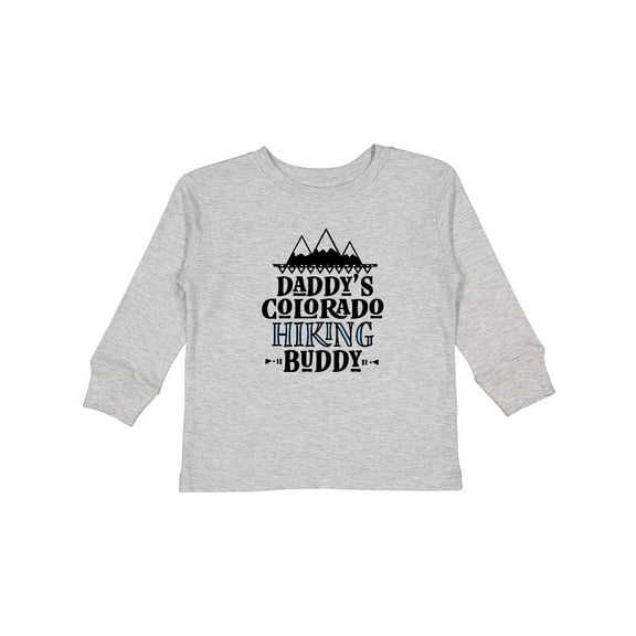 Inktastic Colorado Daddy Hiking Buddy Boys or Girls Long Sleeve Toddler T-Shirt
