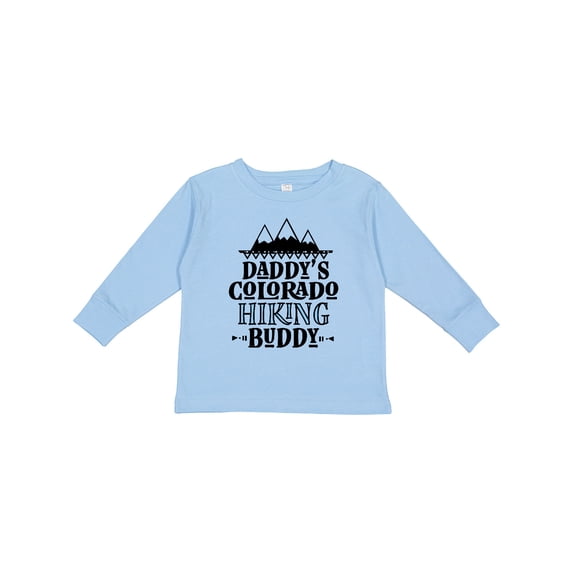 Inktastic Colorado Daddy Hiking Buddy Boys or Girls Long Sleeve Toddler T-Shirt